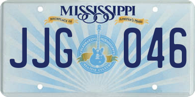 MS license plate JJG046