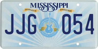 MS license plate JJG054