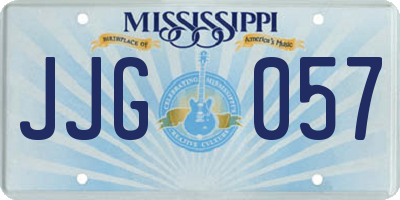 MS license plate JJG057