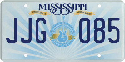 MS license plate JJG085
