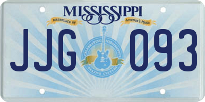 MS license plate JJG093