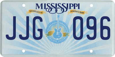 MS license plate JJG096