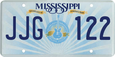 MS license plate JJG122