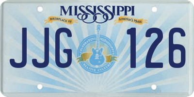 MS license plate JJG126