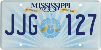 MS license plate JJG127