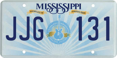 MS license plate JJG131