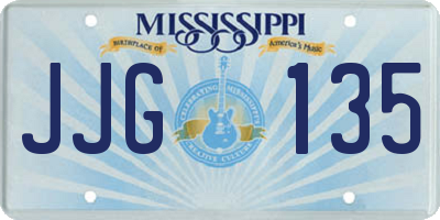 MS license plate JJG135