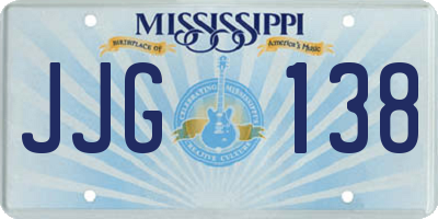 MS license plate JJG138