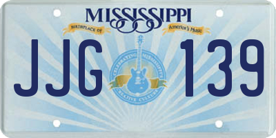 MS license plate JJG139