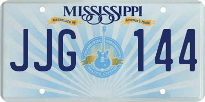 MS license plate JJG144