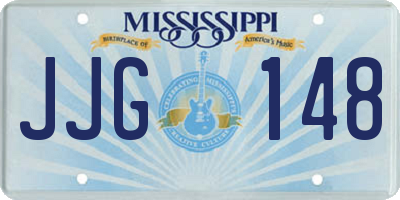MS license plate JJG148