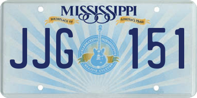 MS license plate JJG151