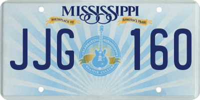 MS license plate JJG160