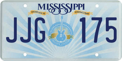 MS license plate JJG175