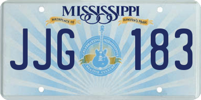 MS license plate JJG183