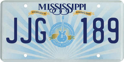 MS license plate JJG189