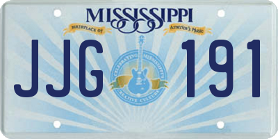 MS license plate JJG191