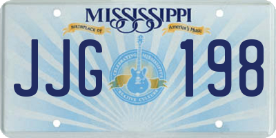 MS license plate JJG198