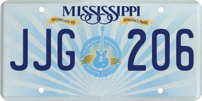 MS license plate JJG206