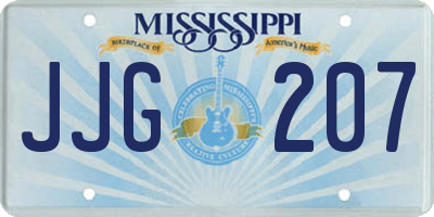 MS license plate JJG207