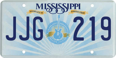MS license plate JJG219