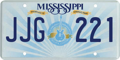 MS license plate JJG221