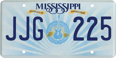 MS license plate JJG225