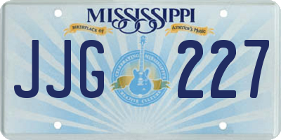 MS license plate JJG227