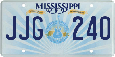 MS license plate JJG240