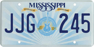 MS license plate JJG245