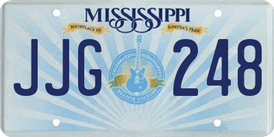 MS license plate JJG248