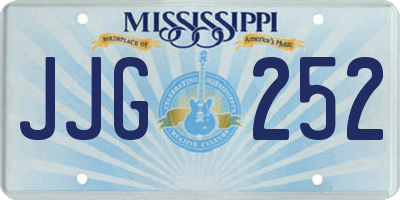 MS license plate JJG252