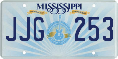 MS license plate JJG253