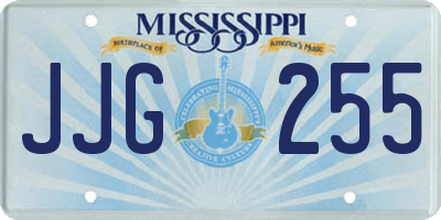 MS license plate JJG255