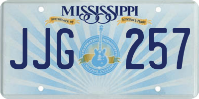 MS license plate JJG257