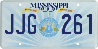 MS license plate JJG261