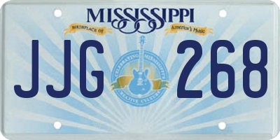 MS license plate JJG268