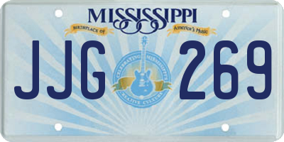 MS license plate JJG269