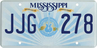 MS license plate JJG278