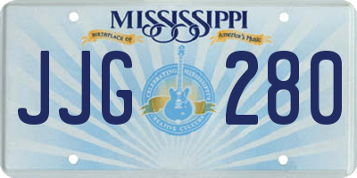 MS license plate JJG280