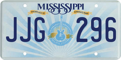 MS license plate JJG296