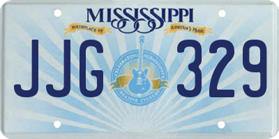 MS license plate JJG329