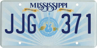 MS license plate JJG371