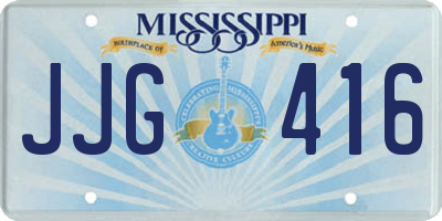 MS license plate JJG416