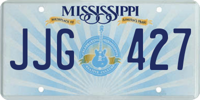 MS license plate JJG427