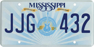 MS license plate JJG432