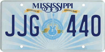 MS license plate JJG440