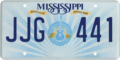 MS license plate JJG441