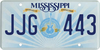 MS license plate JJG443