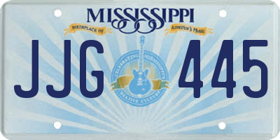 MS license plate JJG445